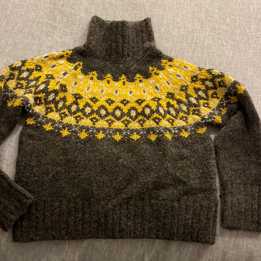 NWT Banana Republic mock neck fair isle sweater  PXS